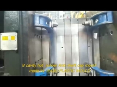 8cavity cold runner D35 anti-theft HDPE cap mould for chemical 