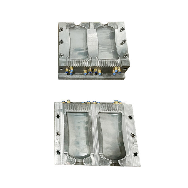 2cavity PE Material 950ml Volume Bottle Oval Shape Plastic Blow Mould